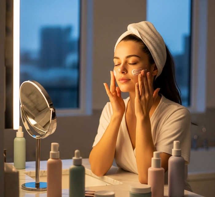 انجام روتین پوستی حرفه‌ ای در شب 5456410