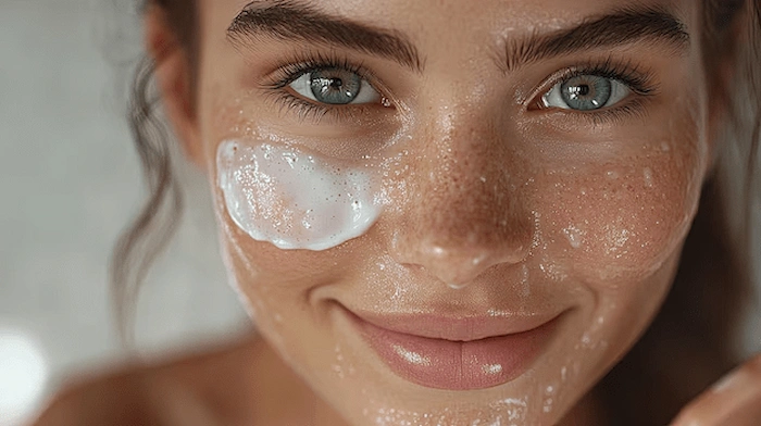 آبرسانی صورت با کرم 35454564