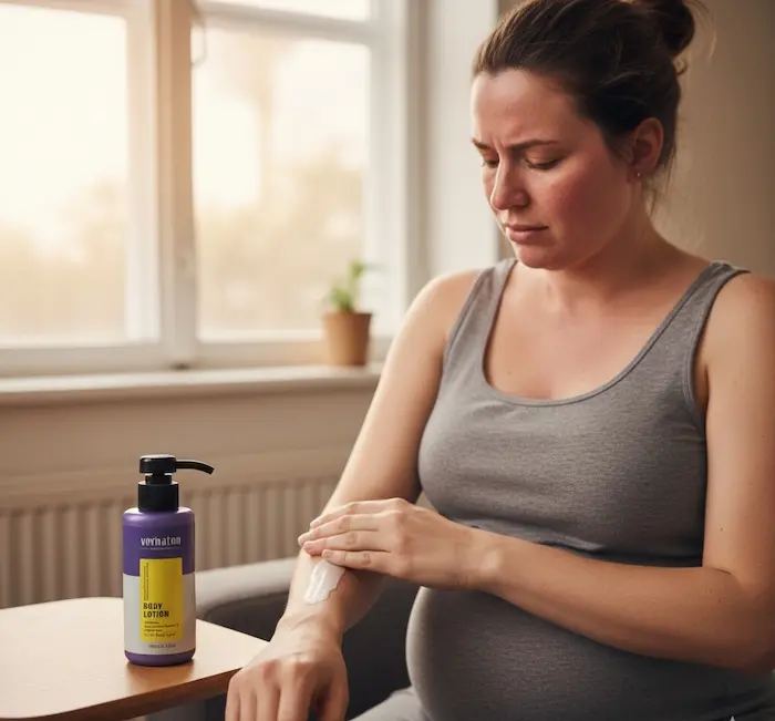 استفاده خانم های باردار از لوسیون بدن ورناتن 65465443534534